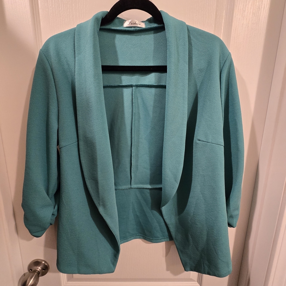Women's Teal Fashuon Blazer